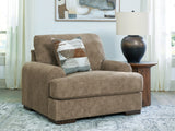 Jayne Park Pecan Oversized Chair from Ashley Furniture - Luna Furniture
