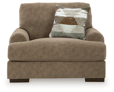 Jayne Park Pecan Oversized Chair from Ashley Furniture - Luna Furniture