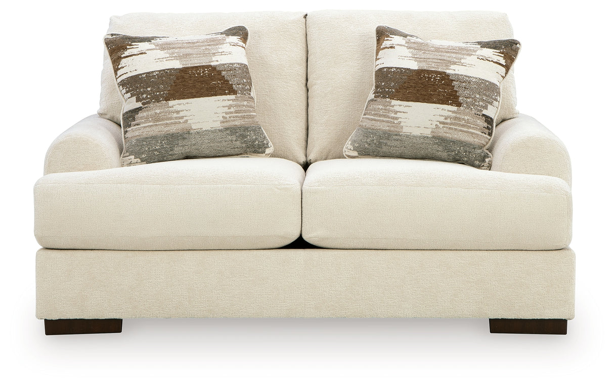 Jayne Park Sand Loveseat from Ashley - Luna Furniture