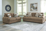 Jayne Park Sofa and Loveseat in Pecan from Ashley - Luna Furniture