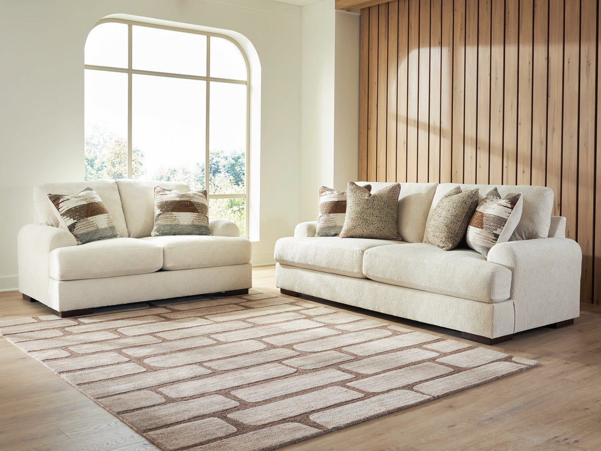 Jayne Park Sofa and Loveseat in Sand from Ashley Furniture - Luna Furniture