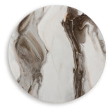 Jazmore Brown/Brass Finish End Table from Ashley - Luna Furniture