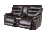 Fortuna Coffee Dual Power Reclining Loveseat from Steve Silver - Luna Furniture