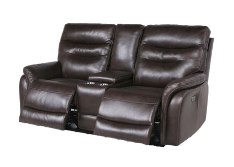 Fortuna Coffee Dual Power Reclining Loveseat from Steve Silver - Luna Furniture