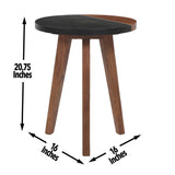 Caspian Round Accent End Table from Steve Silver - Luna Furniture
