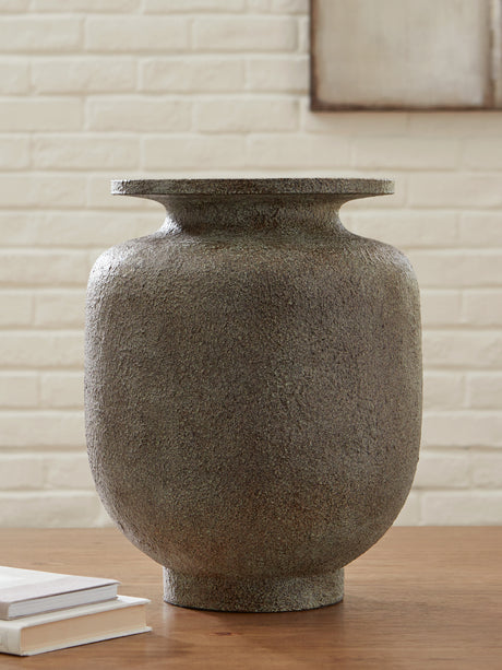 Jedwick Gray/Brown Vase from Ashley Furniture - Luna Furniture