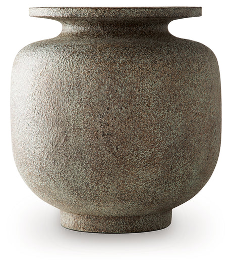 Jedwick Gray/Brown Vase from Ashley - Luna Furniture