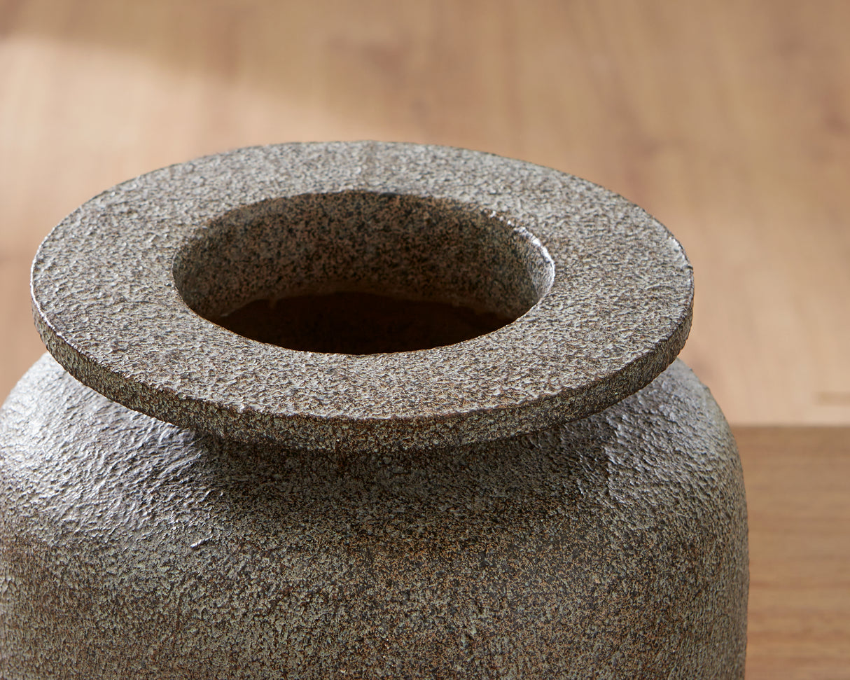 Jedwick Gray/Brown Vase from Ashley Furniture - Luna Furniture