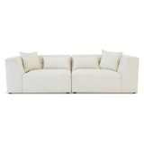 Jefferson White Soft Chenille Modern Sofa from Midinmod - Luna Furniture