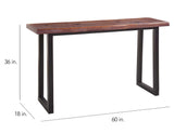 Jennings Cherry/Ebony 60-inch Counter Bar Table from Steve Silver - Luna Furniture