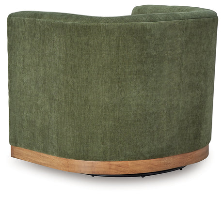 Jersonlow Forest Green Swivel Chair from Ashley - Luna Furniture