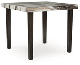 Jeshina Dark Brown/Beige Counter Height Dining Table from Ashley - Luna Furniture