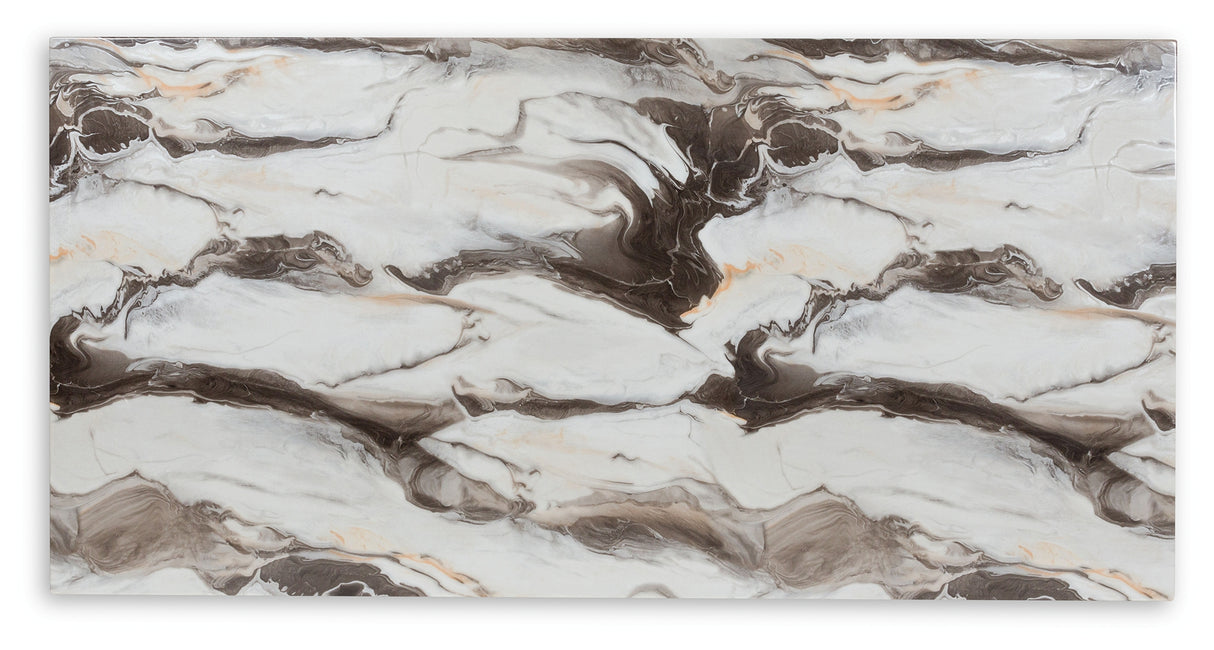 Jeshina Dark Brown/Beige Dining Table from Ashley - Luna Furniture