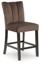 Jeshina Mocha Counter Height Barstool, Set of 2 from Ashley - Luna Furniture