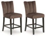 Jeshina Mocha Counter Height Barstool (Set of 2) from Ashley - Luna Furniture