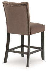Jeshina Mocha Counter Height Barstool (Set of 2) from Ashley - Luna Furniture