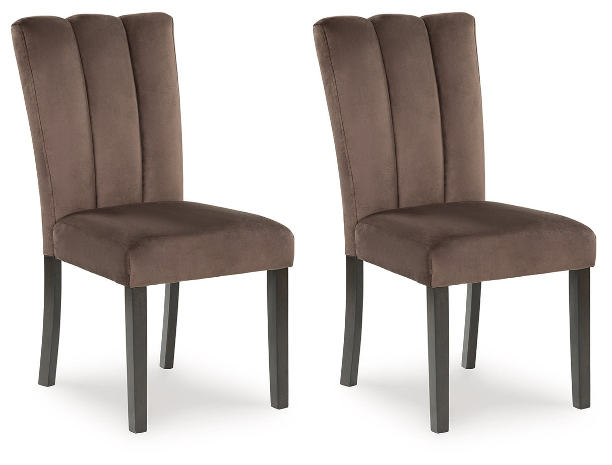 Jeshina Mocha Dining Chair, Set of 2 from Ashley - Luna Furniture