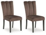Jeshina Mocha Dining Chair, Set of 2 from Ashley - Luna Furniture