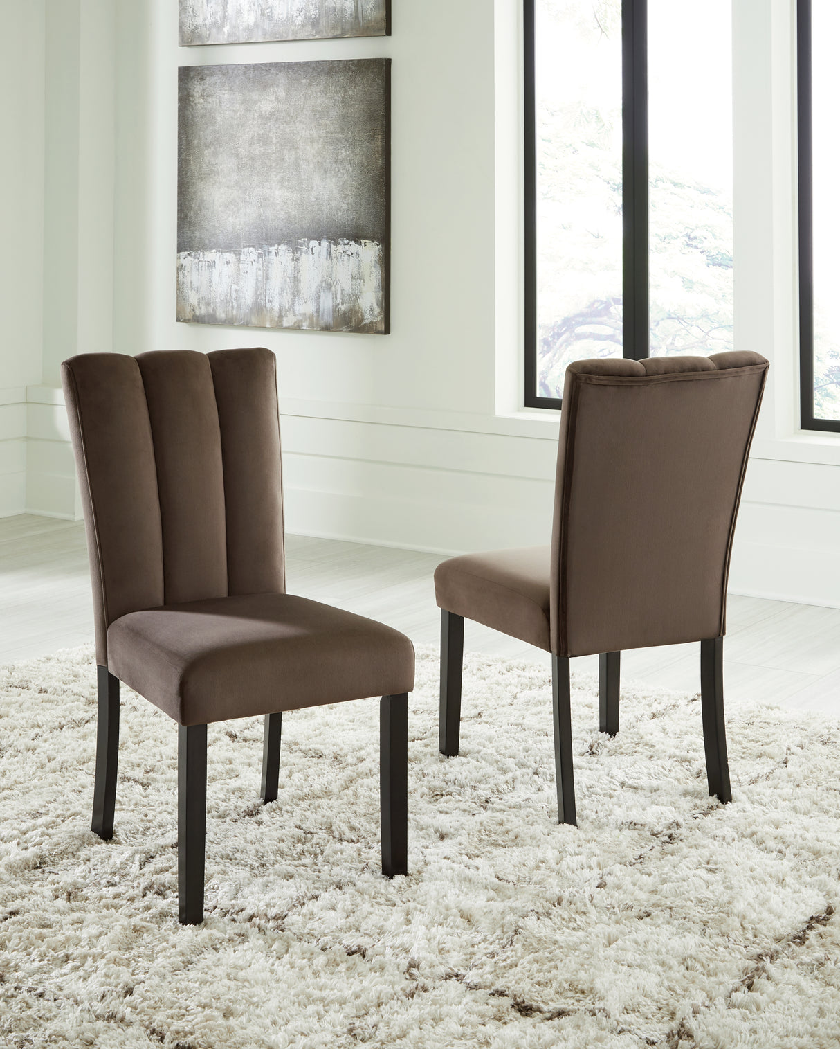 Jeshina Mocha Dining Chair (Set of 2) from Ashley - Luna Furniture