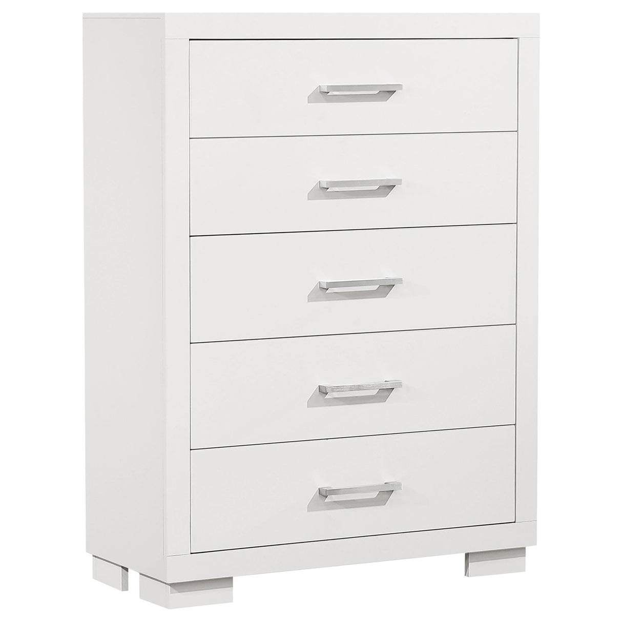 Jessica 5-piece Queen LED Bedroom Set Snow White from Coaster - Luna Furniture