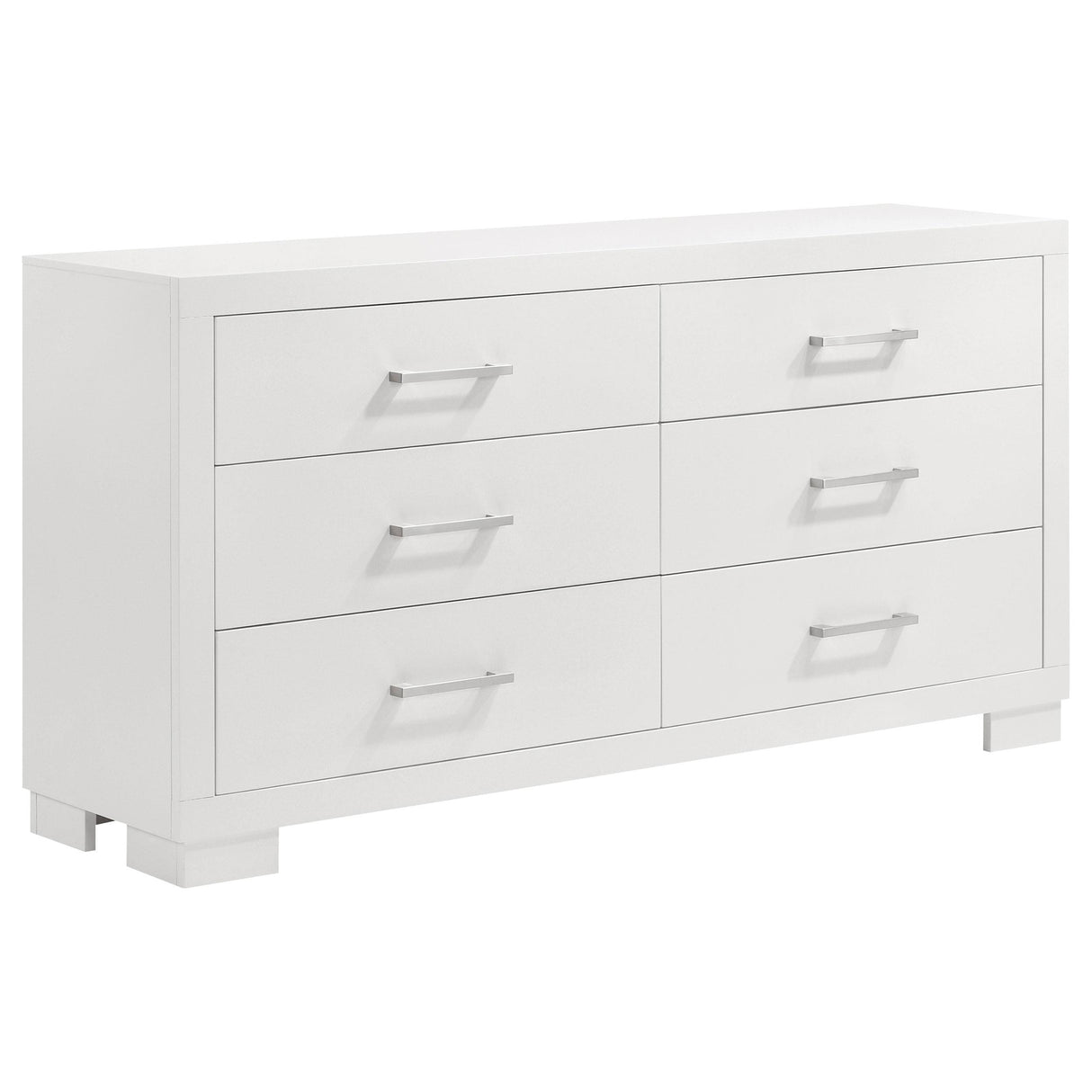 Jessica 5-piece Queen LED Bedroom Set Snow White from Coaster - Luna Furniture