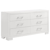 Jessica 5-piece Queen LED Bedroom Set Snow White from Coaster - Luna Furniture