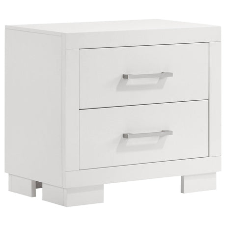Jessica Snow White 5-piece Queen LED Bedroom Set from Coaster - Luna Furniture