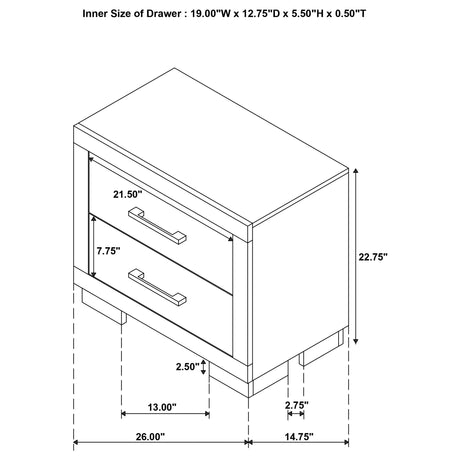 Jessica Snow White 5-piece Queen LED Bedroom Set from Coaster - Luna Furniture