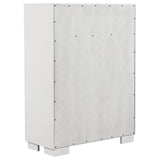 Jessica 5-piece Queen LED Bedroom Set Snow White from Coaster - Luna Furniture