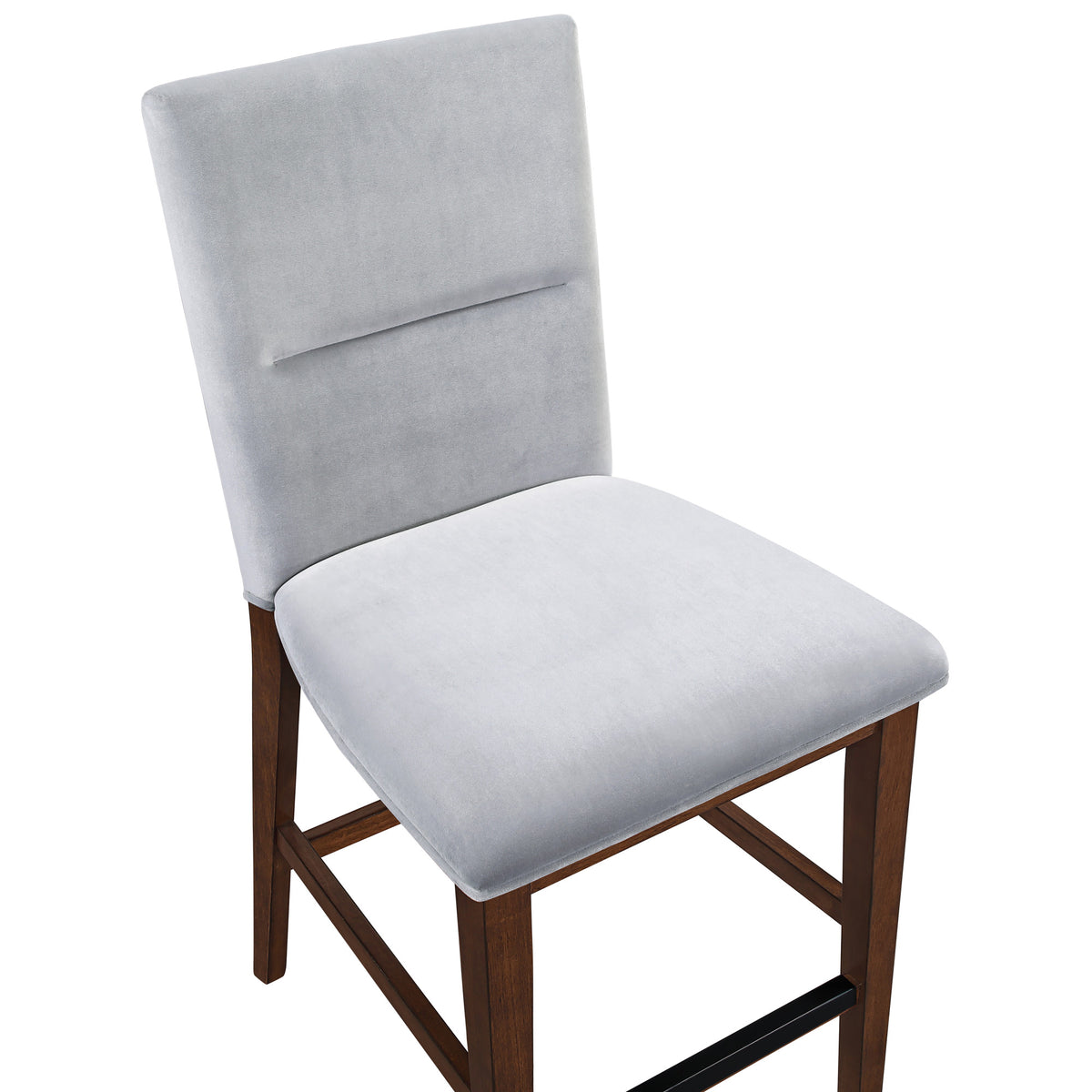 Zen 5-Piece Counter Set with Gray Velvet Counter Chairs from Steve Silver - Luna Furniture