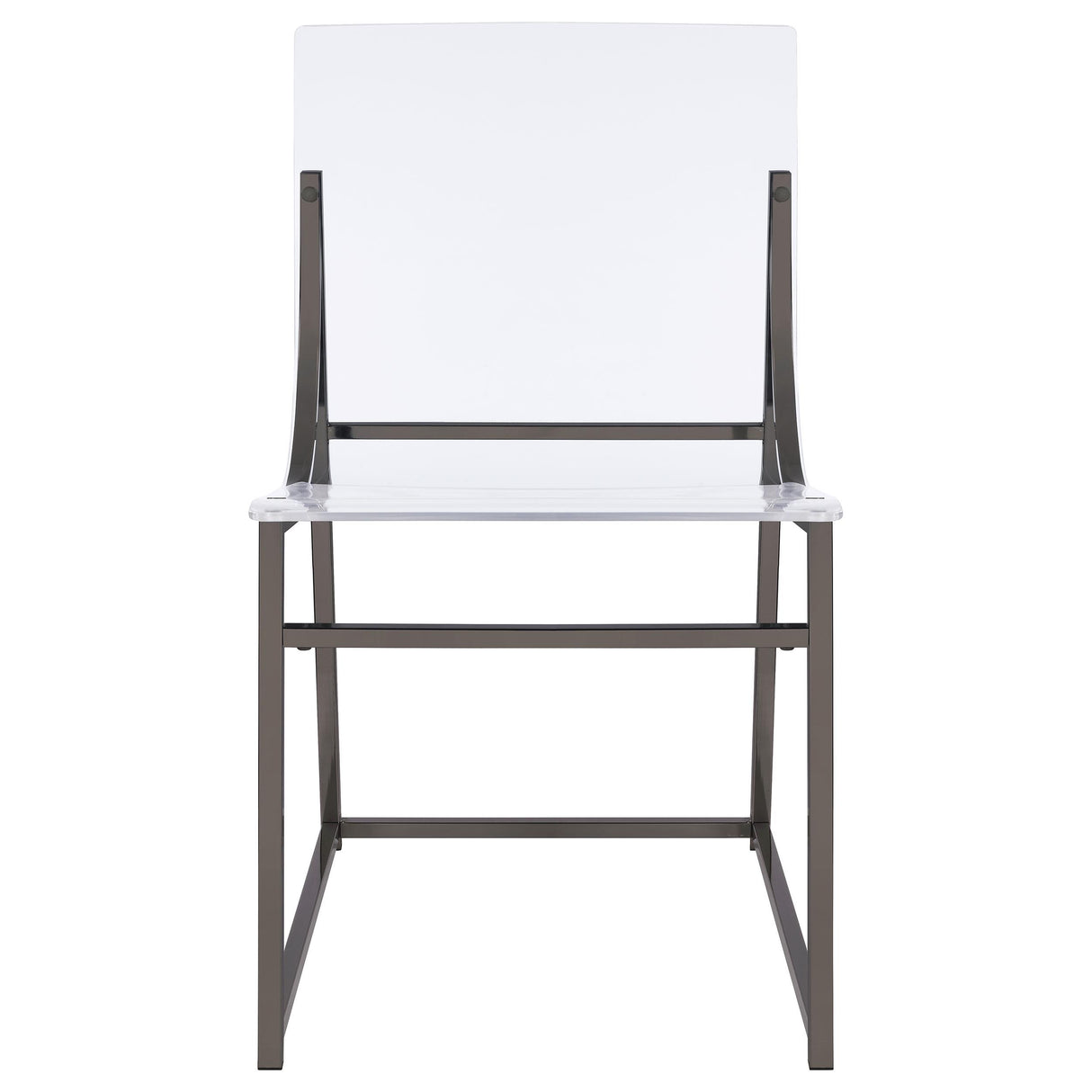 Jillian 5-piece Round Mirror Top Dining Set Black Nickel from Coaster - Luna Furniture