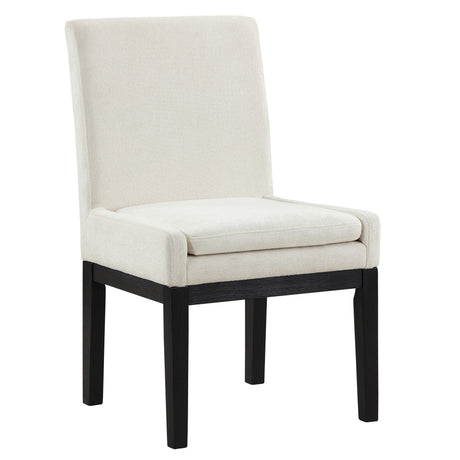 Aubrey Eggshell/Black Parsons Chair, Set of 2 from Steve Silver - Luna Furniture