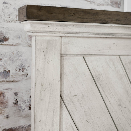 Bear Creek White/Smoke Queen Bed from Steve Silver - Luna Furniture