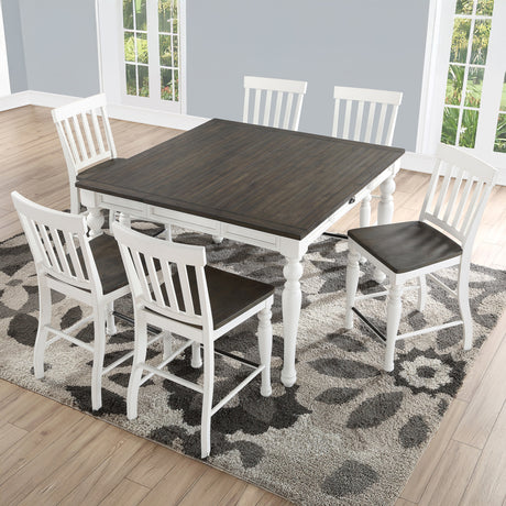 Joanna Two Tone 24″ Counter Stool, Set of 2 from Steve Silver - Luna Furniture