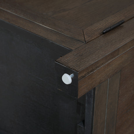 Burlington Cocoa Curio with Black Interior from Steve Silver - Luna Furniture