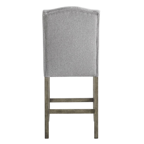 Grayson Gray/White 7-Piece Marble Top Counter Height Dining Table Set from Steve Silver - Luna Furniture