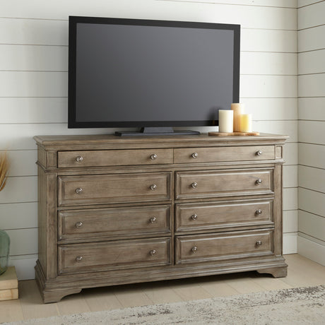 Highland Park Dresser, Waxed Driftwood from Steve Silver - Luna Furniture