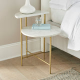 Patna White Marble Top Accent Table from Steve Silver - Luna Furniture