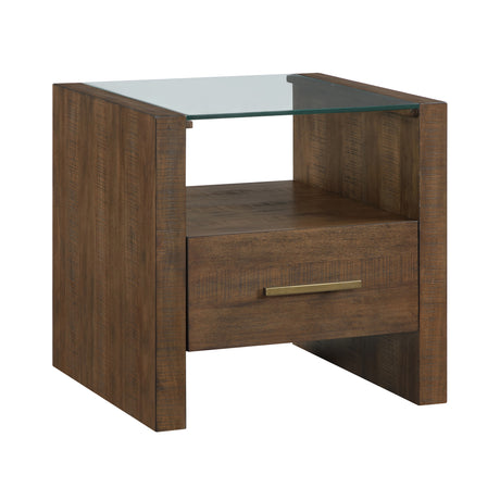 Garland Glass Top End Table from Steve Silver - Luna Furniture