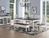 Joanna 6 Piece Dining(Table, Bench & 4 Side Chairs) from Steve Silver - Luna Furniture