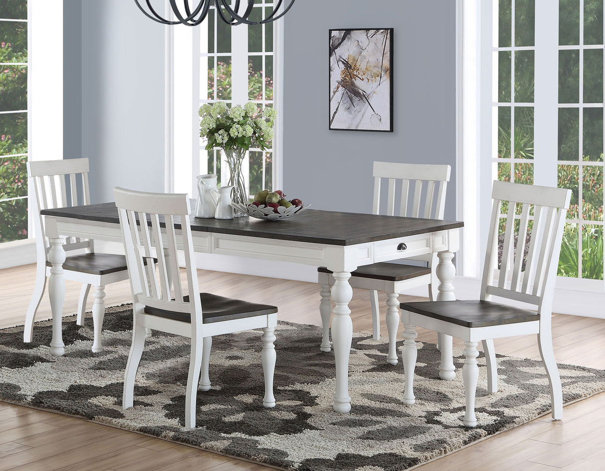 Joanna 6 Piece Dining(Table, Bench & 4 Side Chairs) from Steve Silver - Luna Furniture