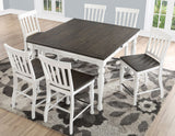 Joanna 7 Piece Counter Set(Counter Table & 6 Counter Chairs) from Steve Silver - Luna Furniture