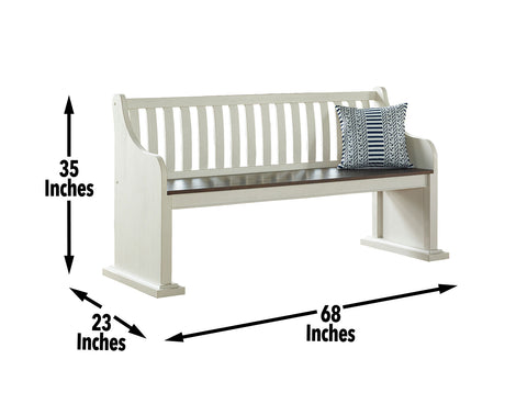 Joanna Bench with Back from Steve Silver - Luna Furniture