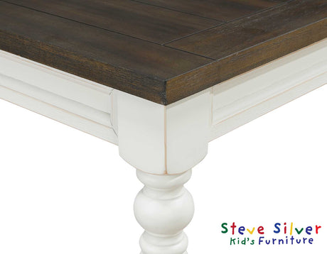 Joanna Mocha/Ivory Kids Dining Table from Steve Silver - Luna Furniture