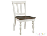 Joanna Mocha/Ivory Solid Wood Kids Dining Side Chair from Steve Silver - Luna Furniture