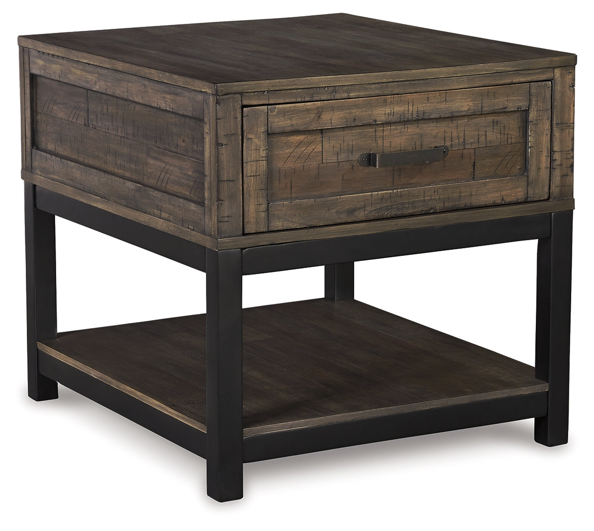 Johurst Coffee Table with 2 End Tables in Grayish Brown from Ashley Furniture - Luna Furniture