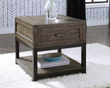 Johurst Coffee Table with 2 End Tables in Grayish Brown from Ashley Furniture - Luna Furniture