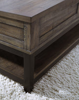 Johurst Coffee Table with 2 End Tables in Grayish Brown from Ashley Furniture - Luna Furniture