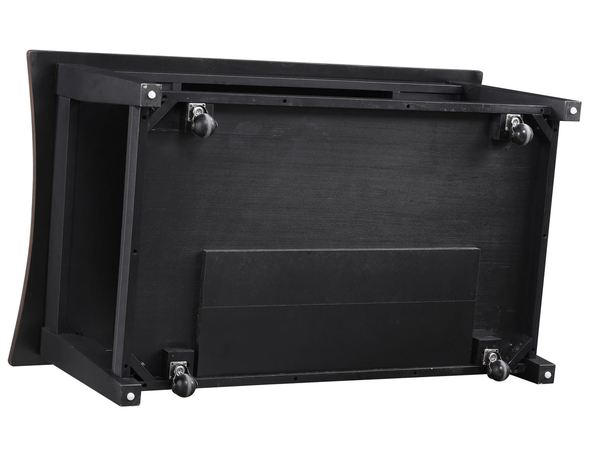 Joplin Walnut/Ebony 3-Piece Lift-Top Table Set from Steve Silver - Luna Furniture