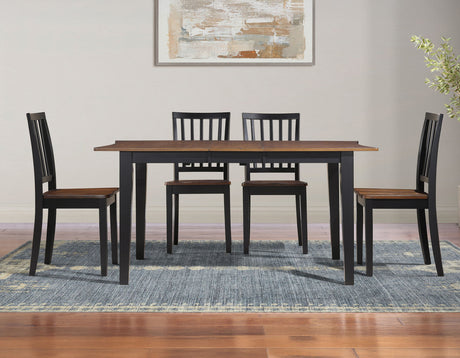 Joplin Walnut/Ebony Dining Room Set from Steve Silver - Luna Furniture